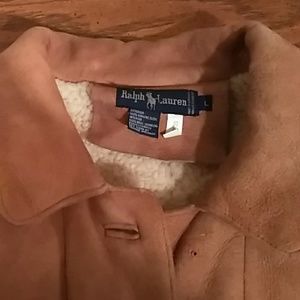 Ralph Lauren Ivory Shearling Coat